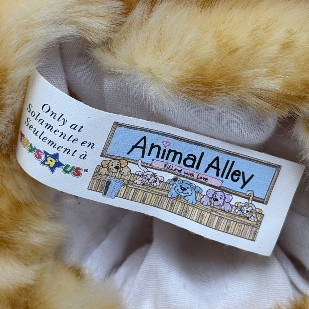 Vintage 2000 Animal Alley Toys R Us Exclusive Orange Tabby Cat Kitty Puppet NWT - Picture 8 of 9